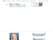 Tablet Screenshot of finebayarealiving.com